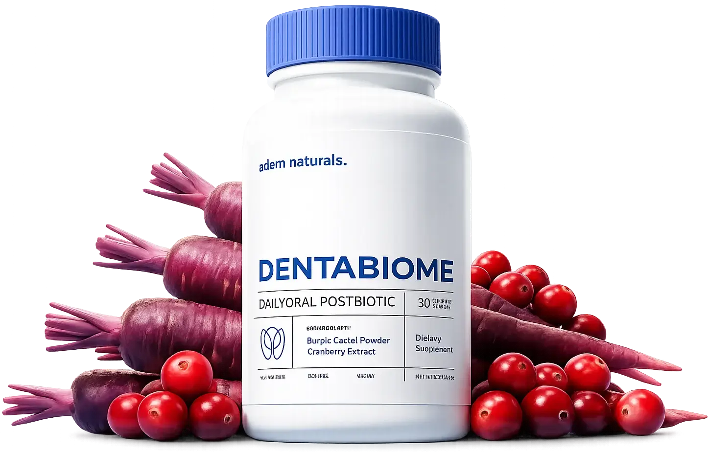 DentaBiome oral postbiotic formula in Berry Frost chewable format