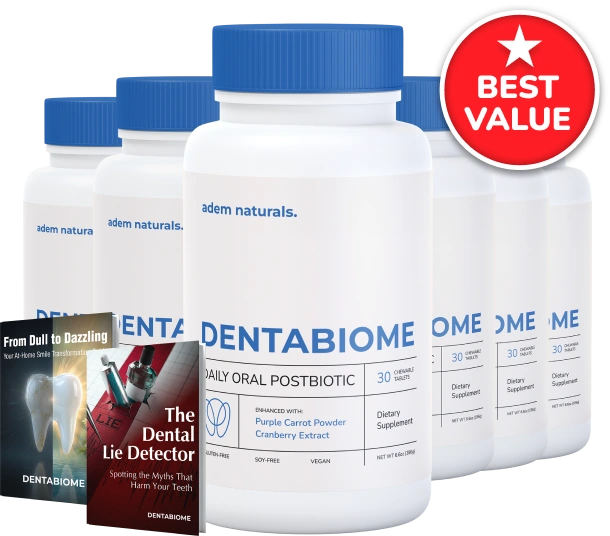 DentaBiome six bottle package with digital bonuses